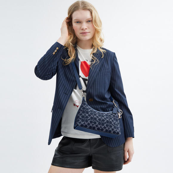 Coach Juliet Shoulder Bag 25 In Signature Denim - Picture 3 of 3